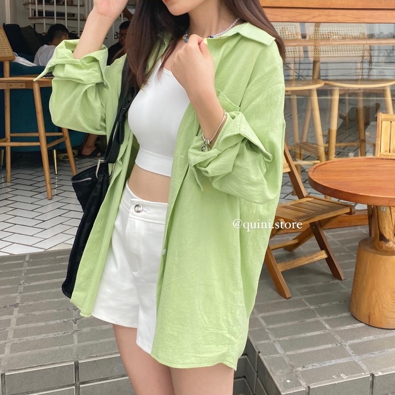 Quini.made - Áo Sơ Mi Form Rộng Chất Đũi Linen - Linen Basic Shirt - QUINI STORE