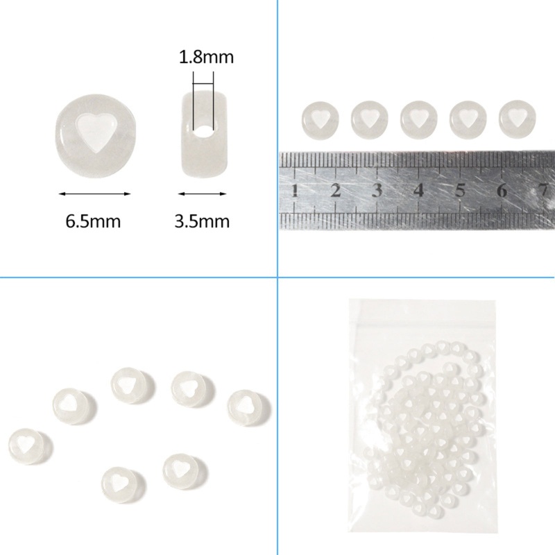 Set 100 Hạt Nhựa Hình Ngôi Sao Nhiều Màu Sắc