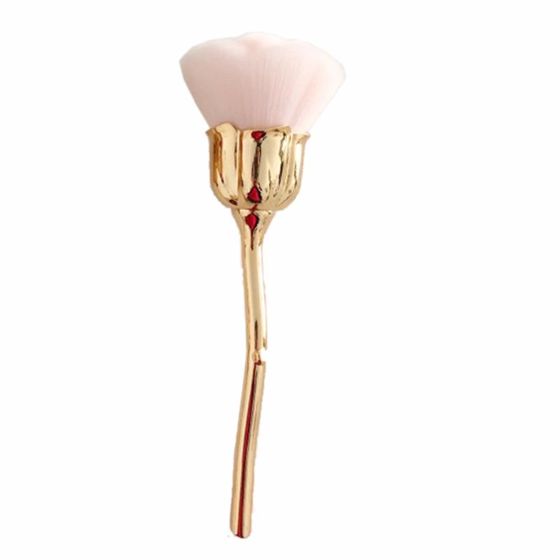 Cọ Trang Điểm Chuyên Nghiệp Với Tay Cầm Hình Hoa Hồng