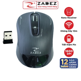 [Mã BMINC50 giảm 10% đơn 99K] Chuột Không Dây Wireless ZADEZ M325 Đen Xước – Hàng Chính Hãng