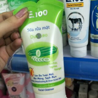 Sữa rửa mặt E100 dưa leo