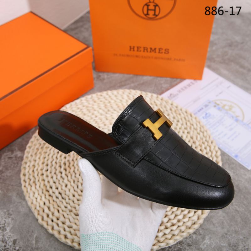 Giày Da Mule H Croco 886-17