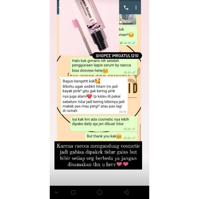 (hàng Mới Về) Serum Dưỡng Môi Lippie By Raecca | BigBuy360 - bigbuy360.vn