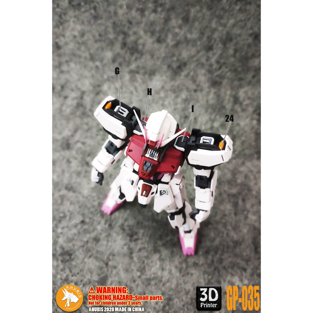 PHỤ KIỆN MOD ANUBIS - CHI TIẾT NHỰA MÔ HÌNH IN 3D CHO MG 1/100 GAT-X105 STRIKE - GP035