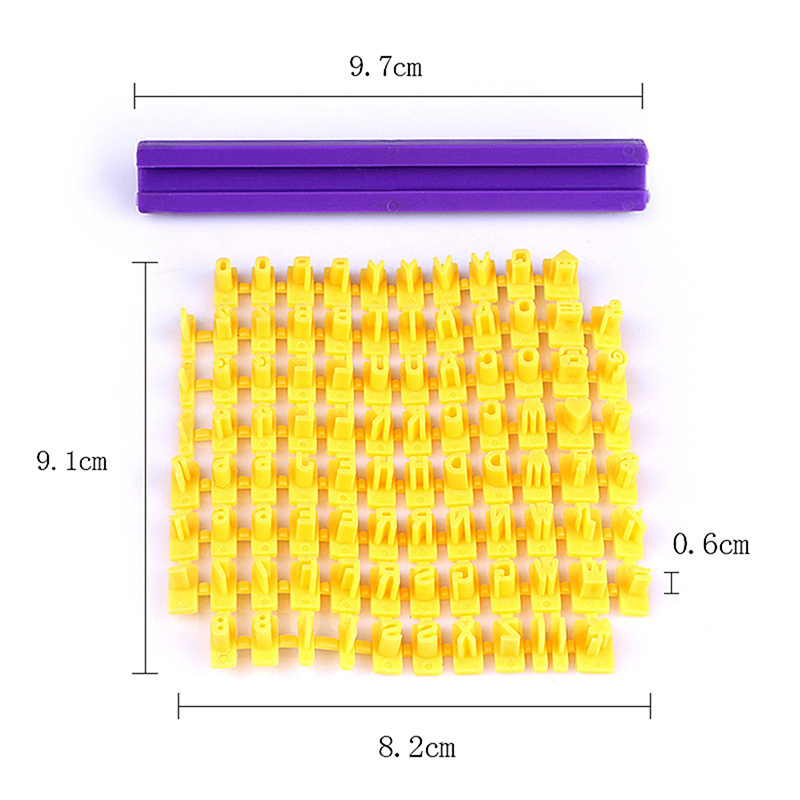 Khuôn Cắt Bánh Quy / Sô Cô La Hình Chữ Cái & Số 0531 Thời Trang
