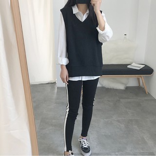 Áo gile phom unisex mix đồ cực chất