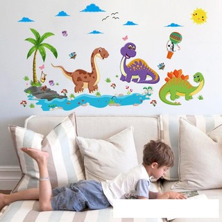 decal dán tường khủng long