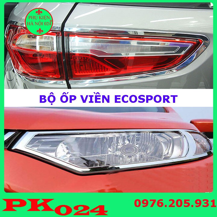 [Ecosport 2018-2020] Ốp Viền Đèn Pha, Hậu Mạ Crom Cho Xe - Ecosport 2018-2020