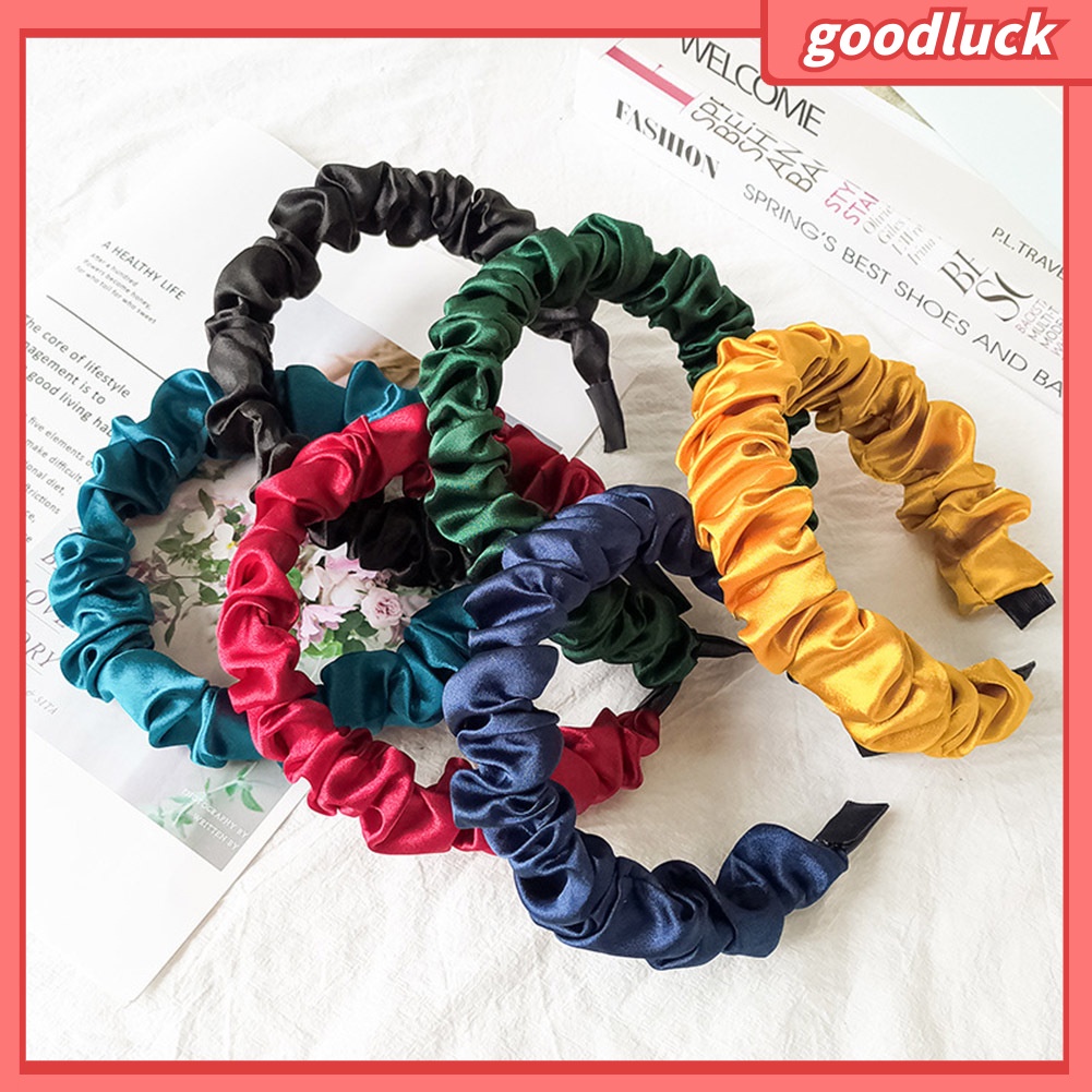 Băng Đô Cài Tóc Màu Trơn Thời Trang Cho Nữ