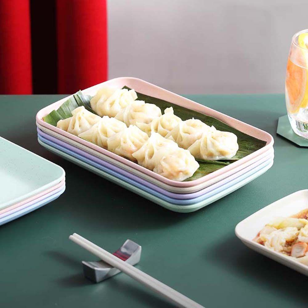 NICKOLAS Đĩa Phục Vụ Trái Cây Bánh Kem Bằng Chất Liệu Thiên Nhiên Có Thể Tái