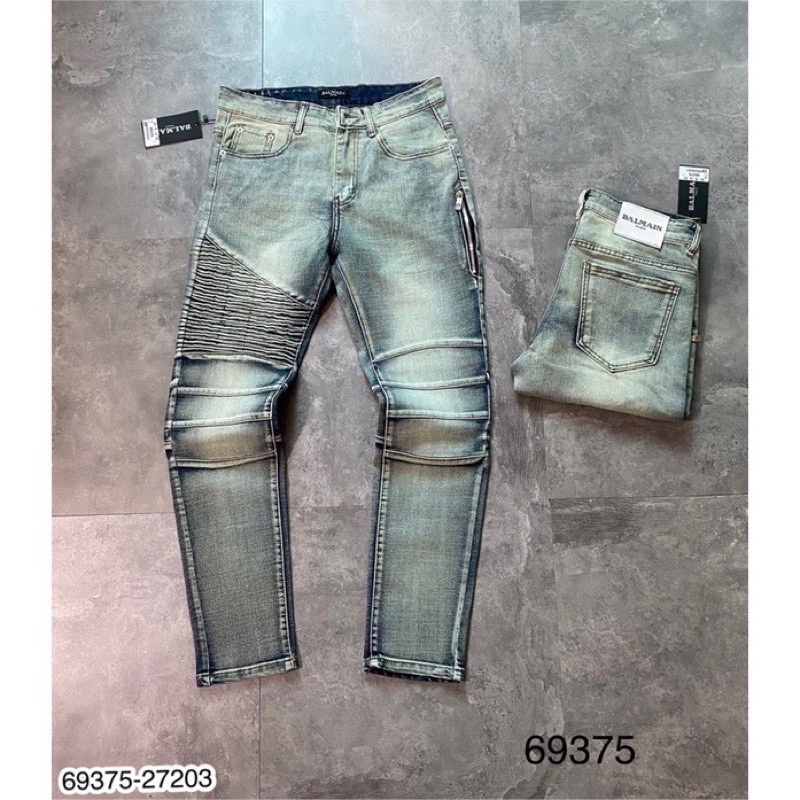 [Có video]Quần Jeans Nam Vá Xanh Siêu Đẹp - Quần Bò Nam Khoá Ống Quần Cực Xịn | BigBuy360 - bigbuy360.vn