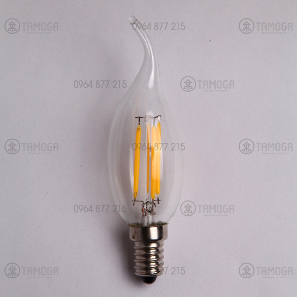 Bóng đèn Led Edison nến râu ánh sáng vàng 4W BD 6004
