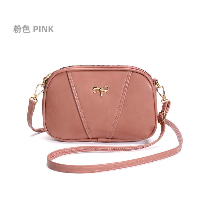 Túi đeo vai IELGY hình vuông cỡ lớn đính nơ phong cách Hàn Quốc dành cho nữ