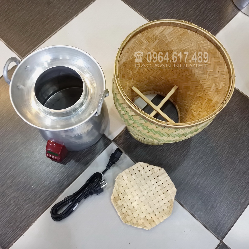 Trõ Đồ Xôi Bằng Điện / Trõ Tre Hấp Xôi / Chõ Cắm Điện / Hấp Cơm Tấm / Hấp Bánh Ngon