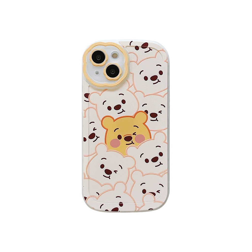 Ốp Điện Thoại TPU Mềm Hình Gấu Pooh/ Lotso Chống Rơi Chống Trầy Xước Cho iPhone 11 13 12 Pro Max XR X/XS