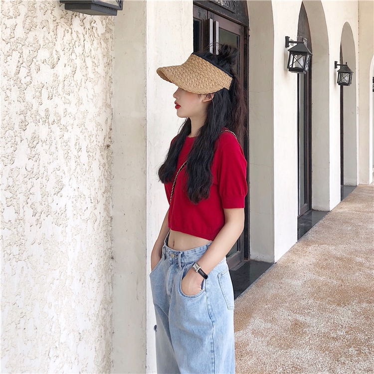 Quần dài thời trang nữ ống rộng phong cách retro Hàn Quốc | BigBuy360 - bigbuy360.vn