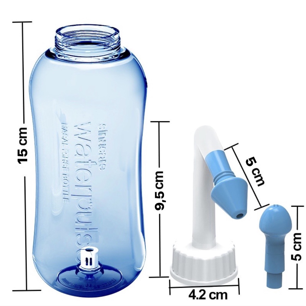 Bình rửa mũi WATERPULSE 300ml vệ sinh mũi cho bé và người lớn