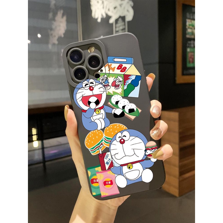 Ốp Điện Thoại Cạnh Vuông In Hình Doraemon Cho Samsung Galaxy A33 A53 A73 5G A32 A52S A72 A31 A41 A71