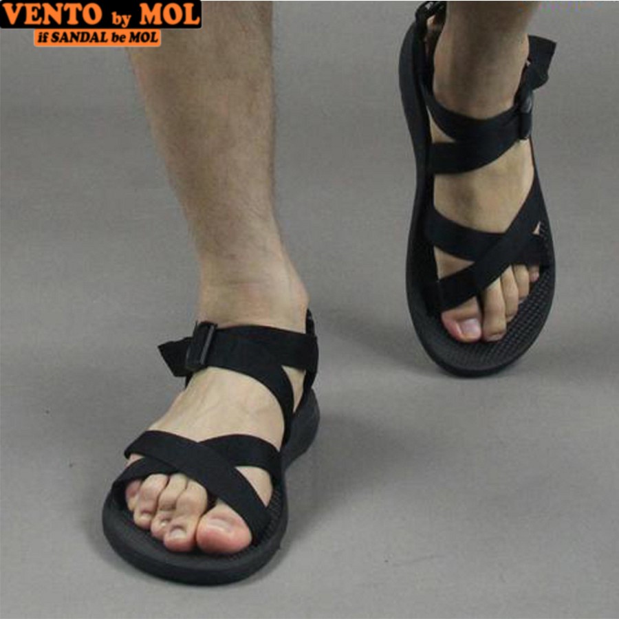 Giày sandal Vento nam quai chéo vải dù có quai hậu cố định mang đi học đi biển du lịch NV70G