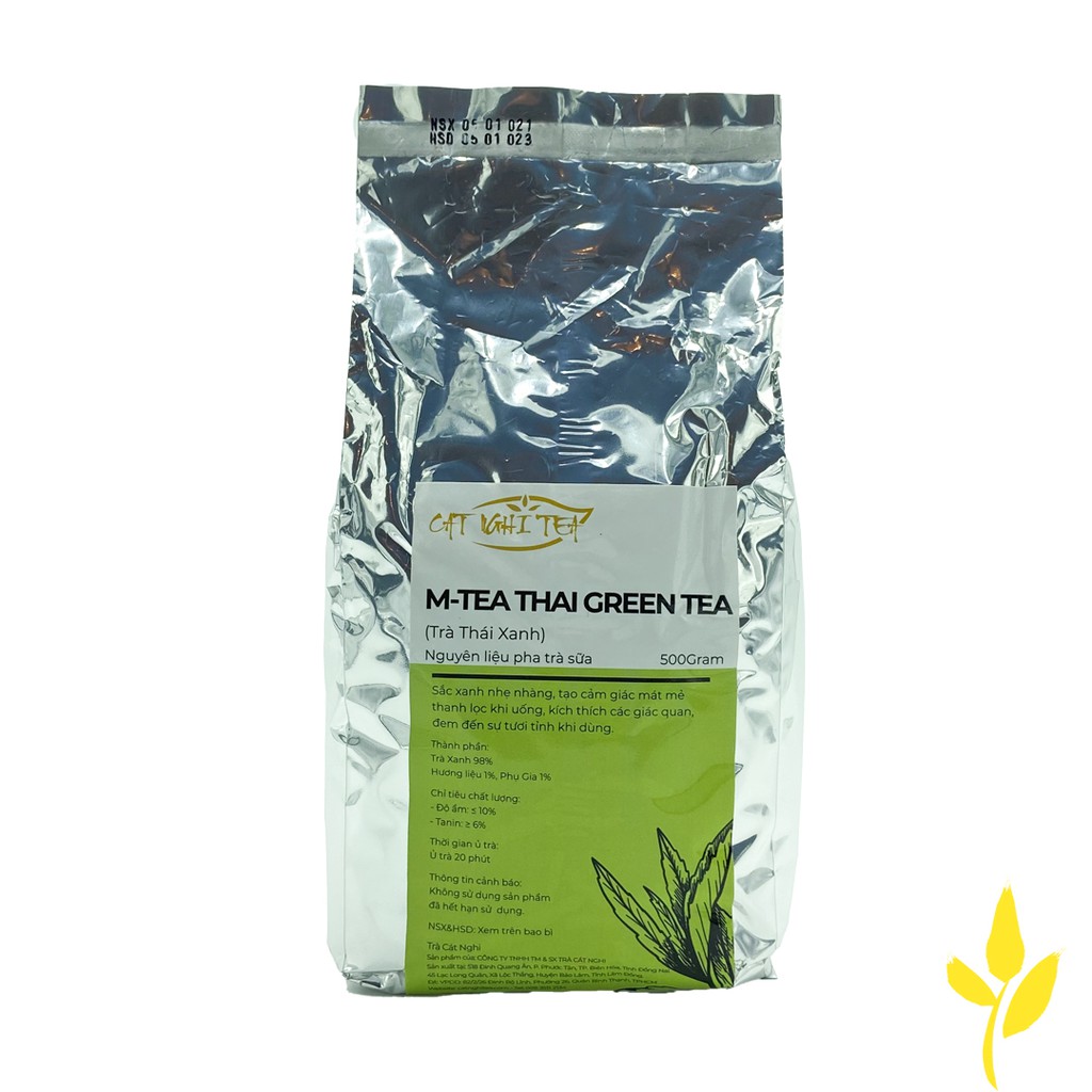 Trà thái xanh Cát Nghi Tea 500g - Nguyên liệu chuẩn pha trà sữa trà trái cây - Cung cấp nguyên liệu cho các quán trà sữa