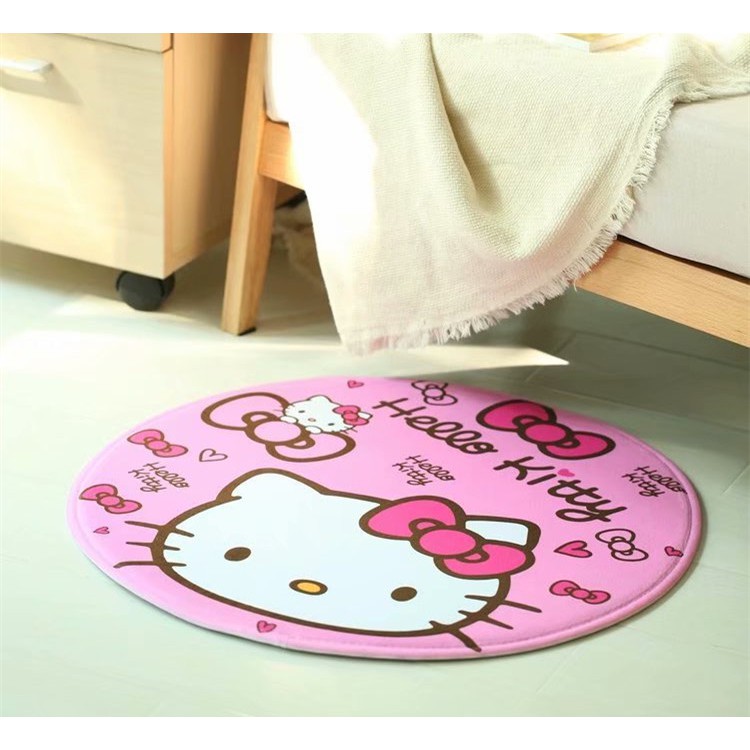 Thảm tròn size 60cm HELLO KITTY