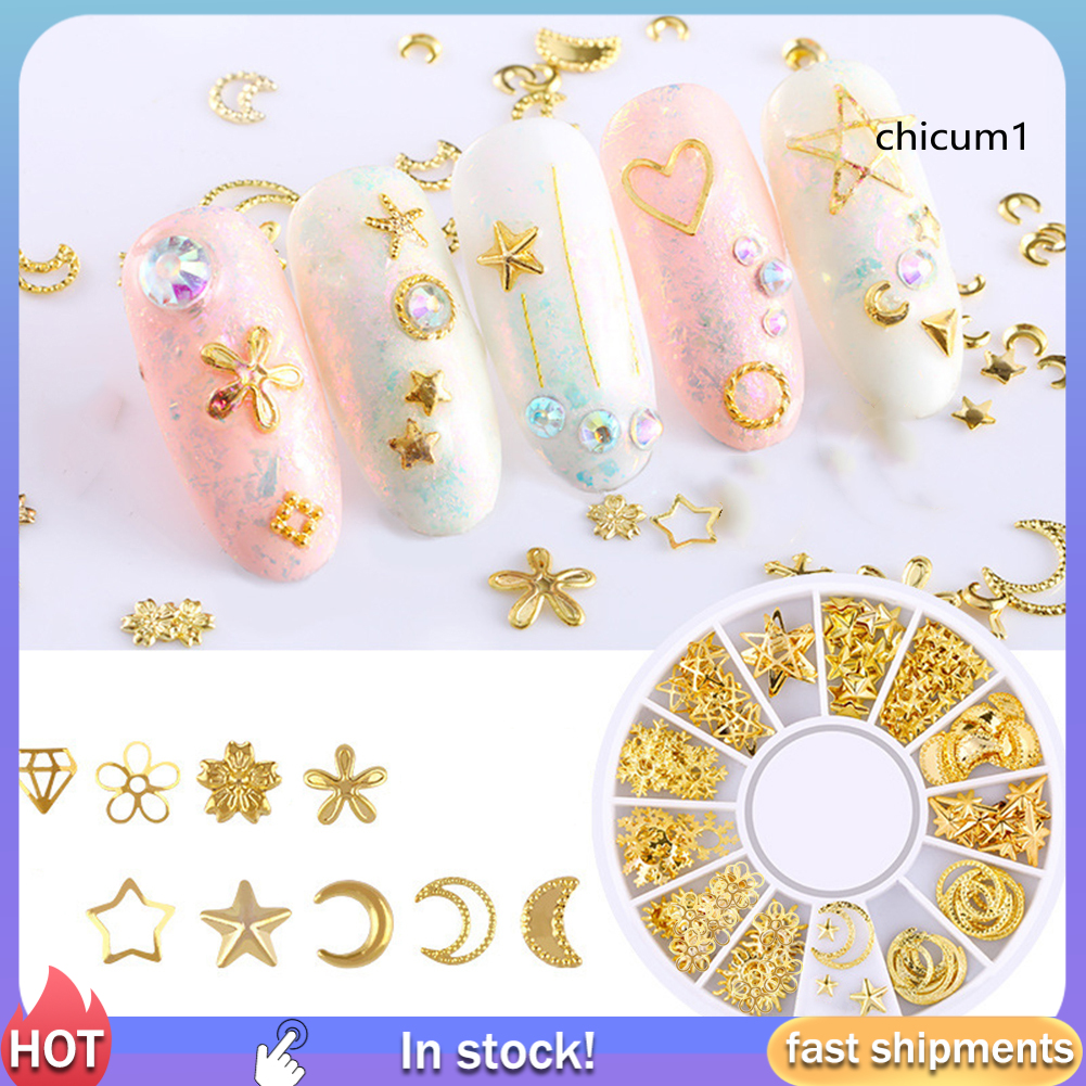 [Hàng mới về] Hộp phụ kiện trang trí móng tay 3d chất lượng cao