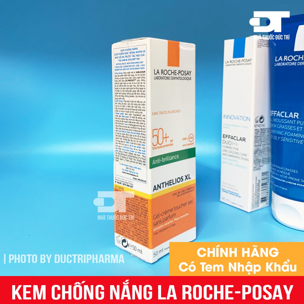 [CHÍNH HÃNG] Kem Chống Nắng La Roche Posay Anthelios Gel Cream SPF 50+ Cho Da Dầu