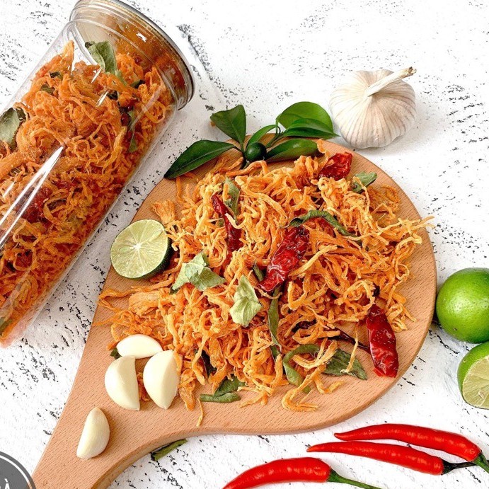  Khô gà lá chanh ĂN VẶT CỦ HÀNH 100g/300g/500g xé cay loại ngon | BigBuy360 - bigbuy360.vn
