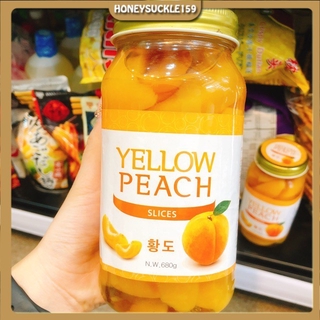 Đào vàng ngâm Nongwoo Hàn Quốc Hũ 680g