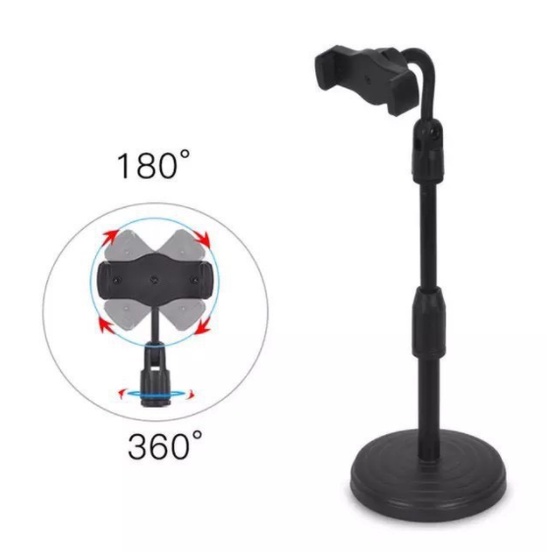 Giá Đỡ, Kẹp Điện Thoại , Kéo Dài 38Cm Để Bàn Xem Phim, Chụp Hình Đa Năng Xoay 360 Độ Chuyên Dụng