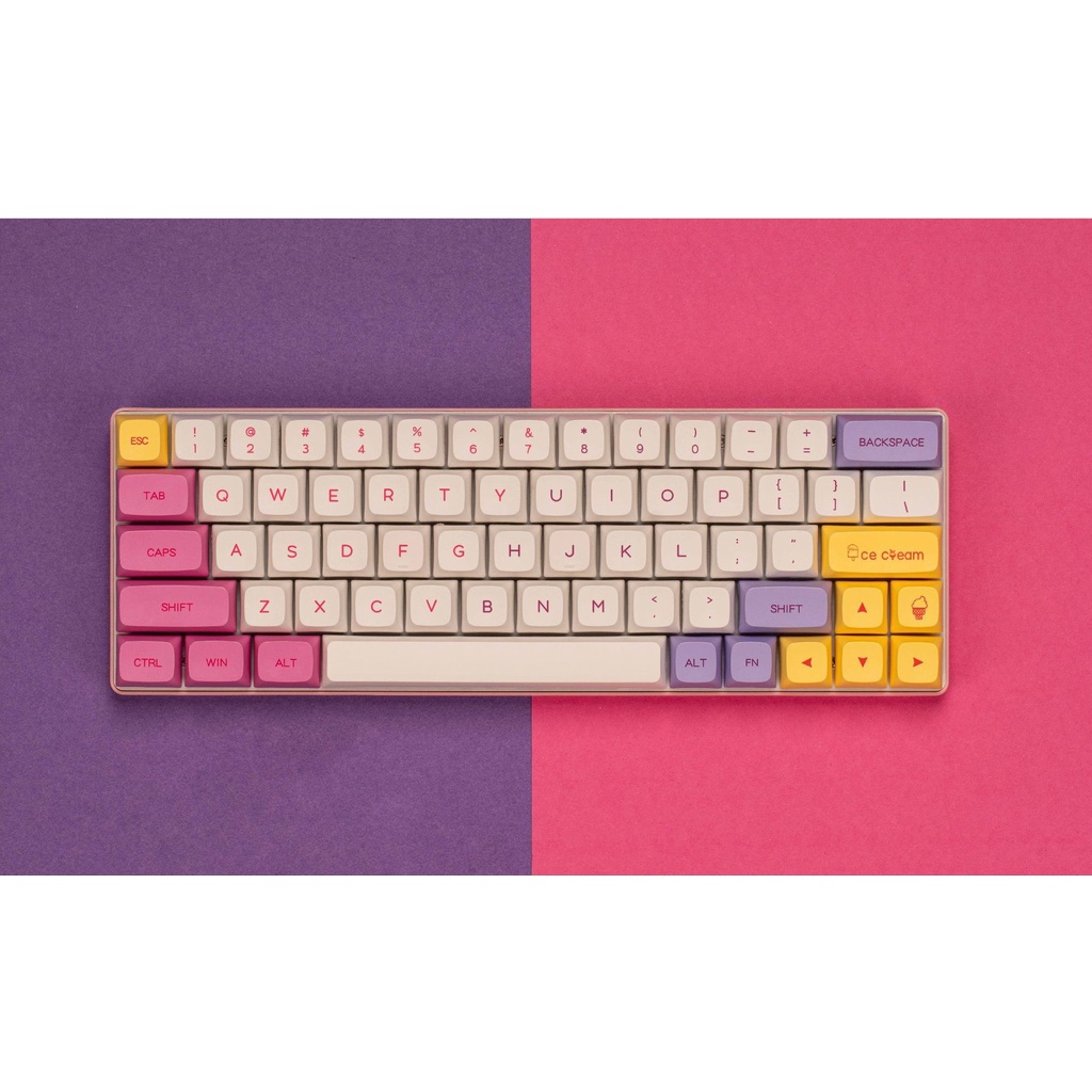 Bộ Keycap PBT nút bàn phím cơ profile XDA nhiều màu Koi Fish, Ice Cream, Macaroon ... phù hợp nhiều loại bàn phím