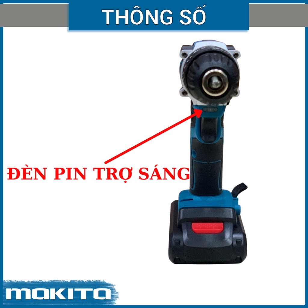 Máy khoan pin MAKITA 36V - Full 24 phụ kiện - Máy khoan pin mini cầm tay