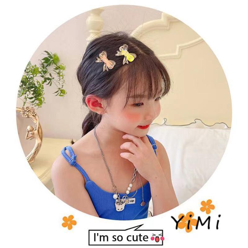 Kẹp Tóc Nơ Trong Suốt Nhiều Màu Thời Trang Hàn Quốc