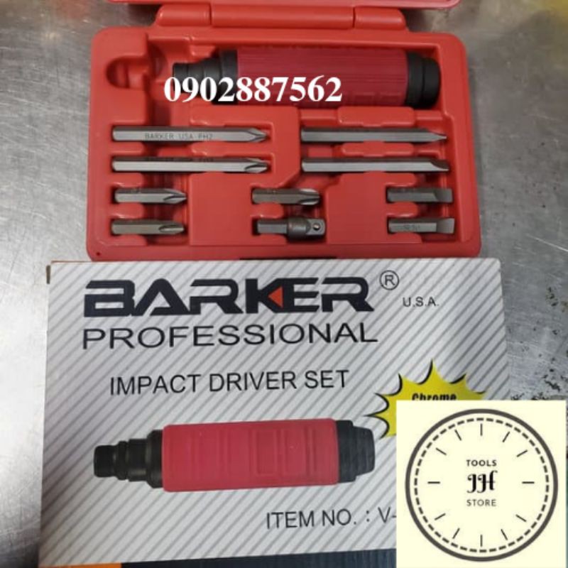 bộ vít đóng barker 11 mũi 1/2 hàng chính hãng taiwan