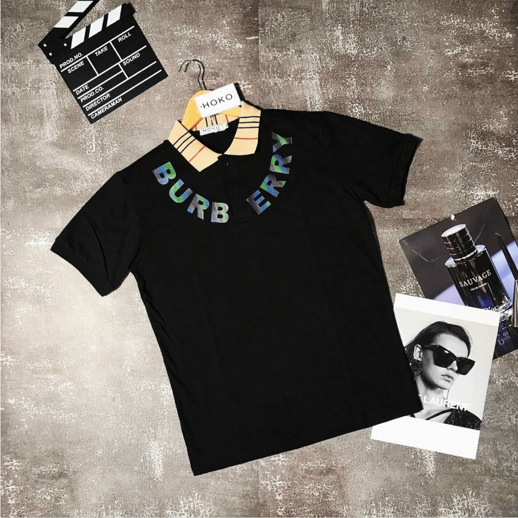 ÁO THUN NAM NỮ BUBBERRY CỰC ĐẸP , CỔ TRỤ SIÊU CHẤT , PHONG CÁCH MỚI HK