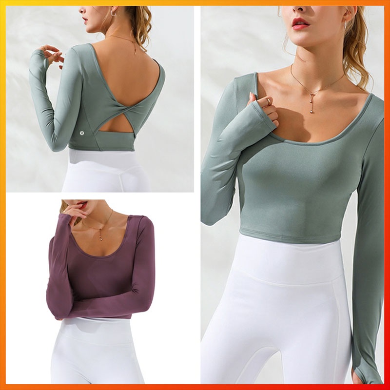 Lululemon Mới Áo Thun Yoga Tay Dài 3 Màu Wt313