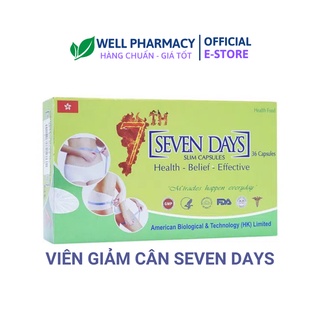 7 DAYS- VIÊN GIẢM CÂN THẢO MỘC AN TOÀN HỘP 36 viên