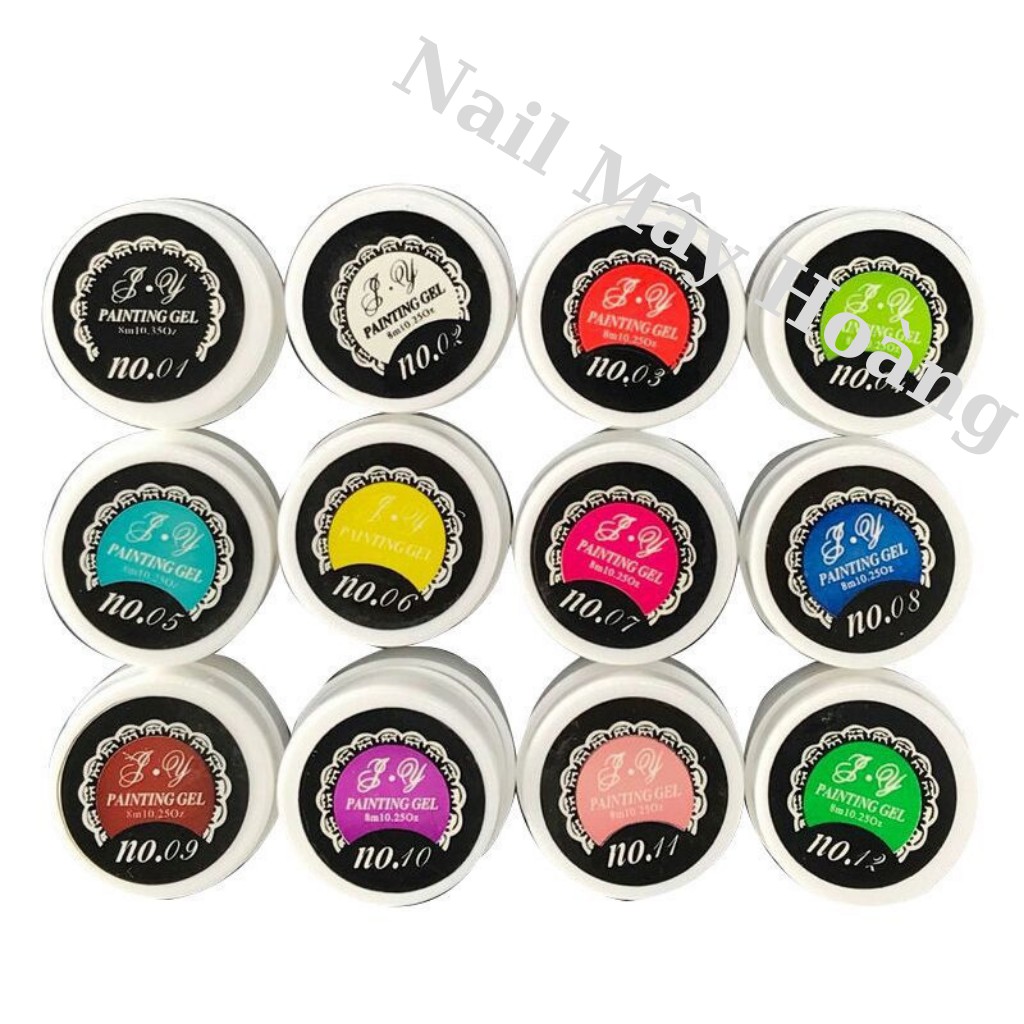 Gel vẽ nail , vẽ móng 12 màu siêu đặc