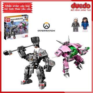 LPIN 50004 LRI 11181 Lắp ghép Robot D.Va & Reinhardt trong Overwatch - Đồ chơi Xếp hình Mô hình 75973 BLA
