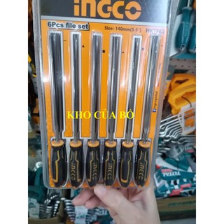 Bộ 6 giũa sắt ingco hktf63