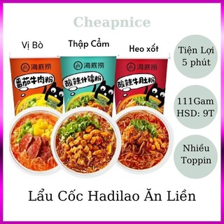 Lẩu Cốc Hadilao Ăn Liền. Nhiều Toppin Siêu Ngon , Tiện Lợi.