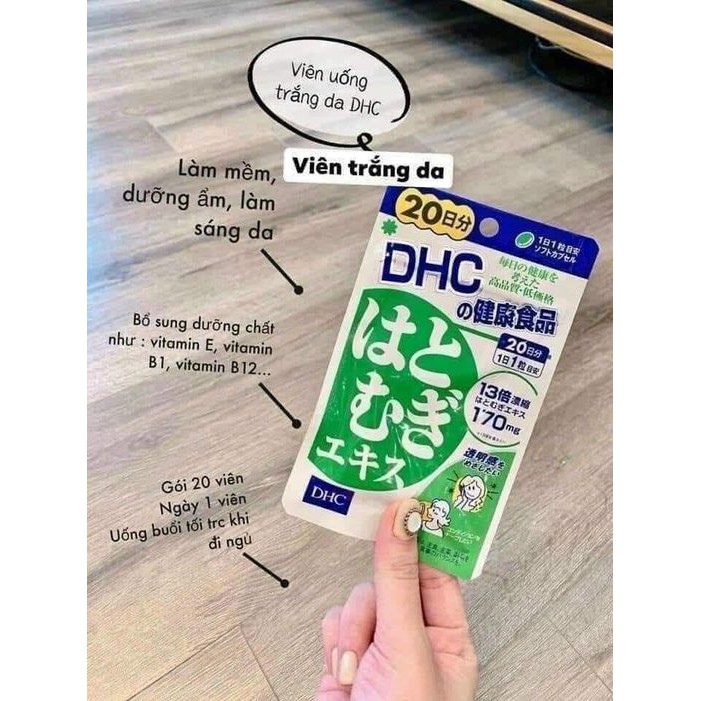 viên trắng da DHC 20 ngày