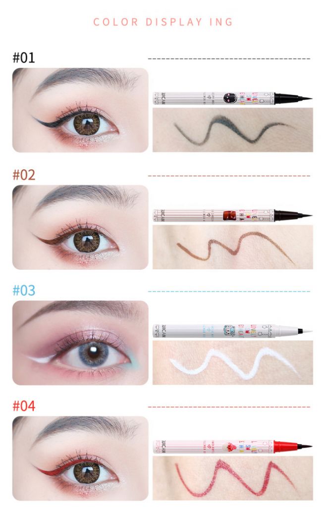 (Hàng Mới Về) Set 8 Bút Kẻ Mắt Dạng Lỏng Màu Neon Trắng Chống Thấm Nước Không Bị Nhòe Guicami | BigBuy360 - bigbuy360.vn