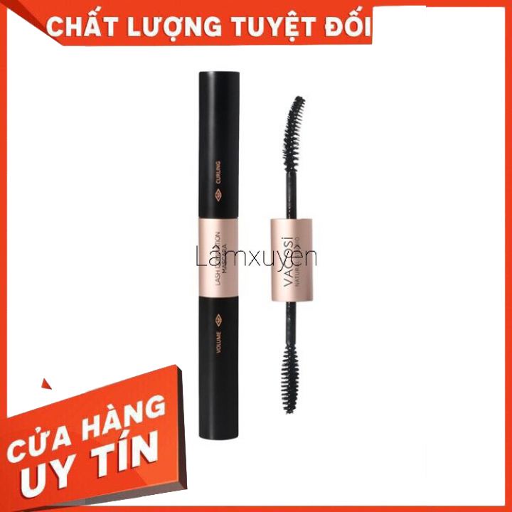 Mascara Làm Cong Và Dài Mi Vacosi VM09 Natural Lash Domination Mascara 10ML  thiết kế 2 đầu độc đáo, lâu trôi
