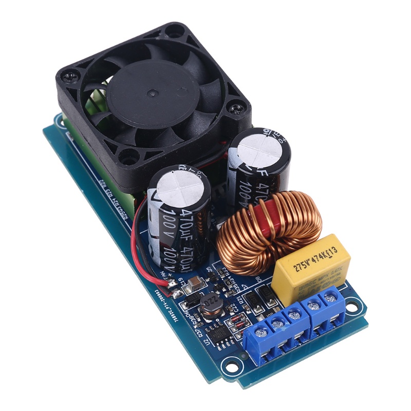Bảng Mạch Khuếch Đại Âm Thanh Kỹ Thuật Số Kênh Đơn zzz IRS2092S 500W Kèm Quạt