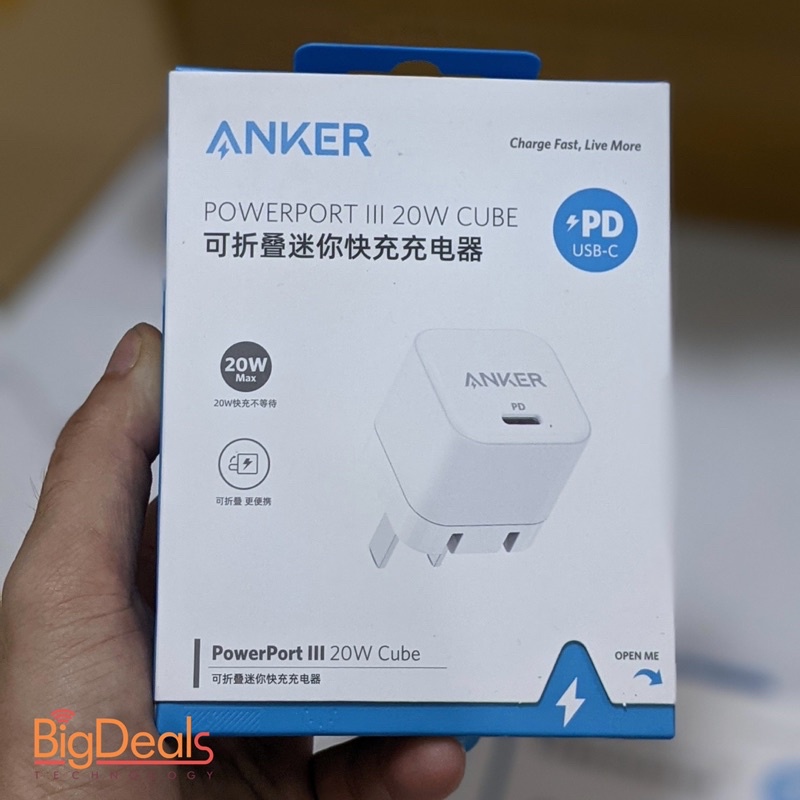 Củ Sạc Anker PowerPort 3 PD Cube 20w - A2149 New nguyên seal
