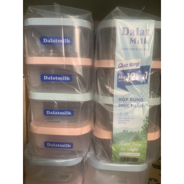 Thùng 48 bịch sữa tươi tiệt trùng ít đường Dalat Milk 220ml