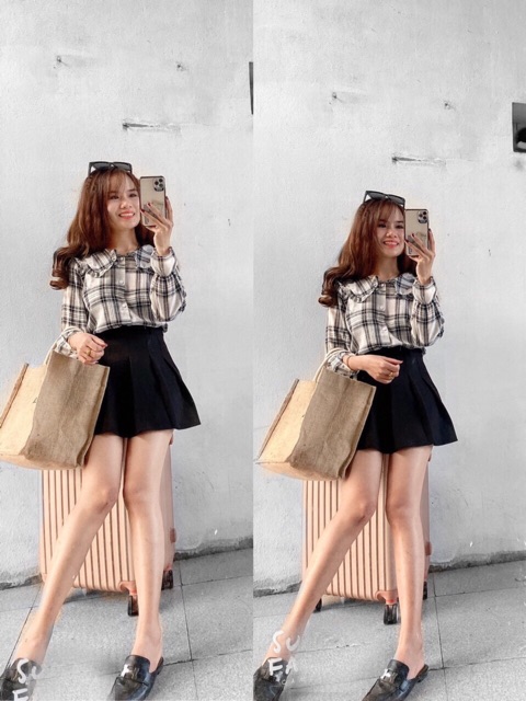Áo bánh bèo bo tay hàng xưởng Hanna