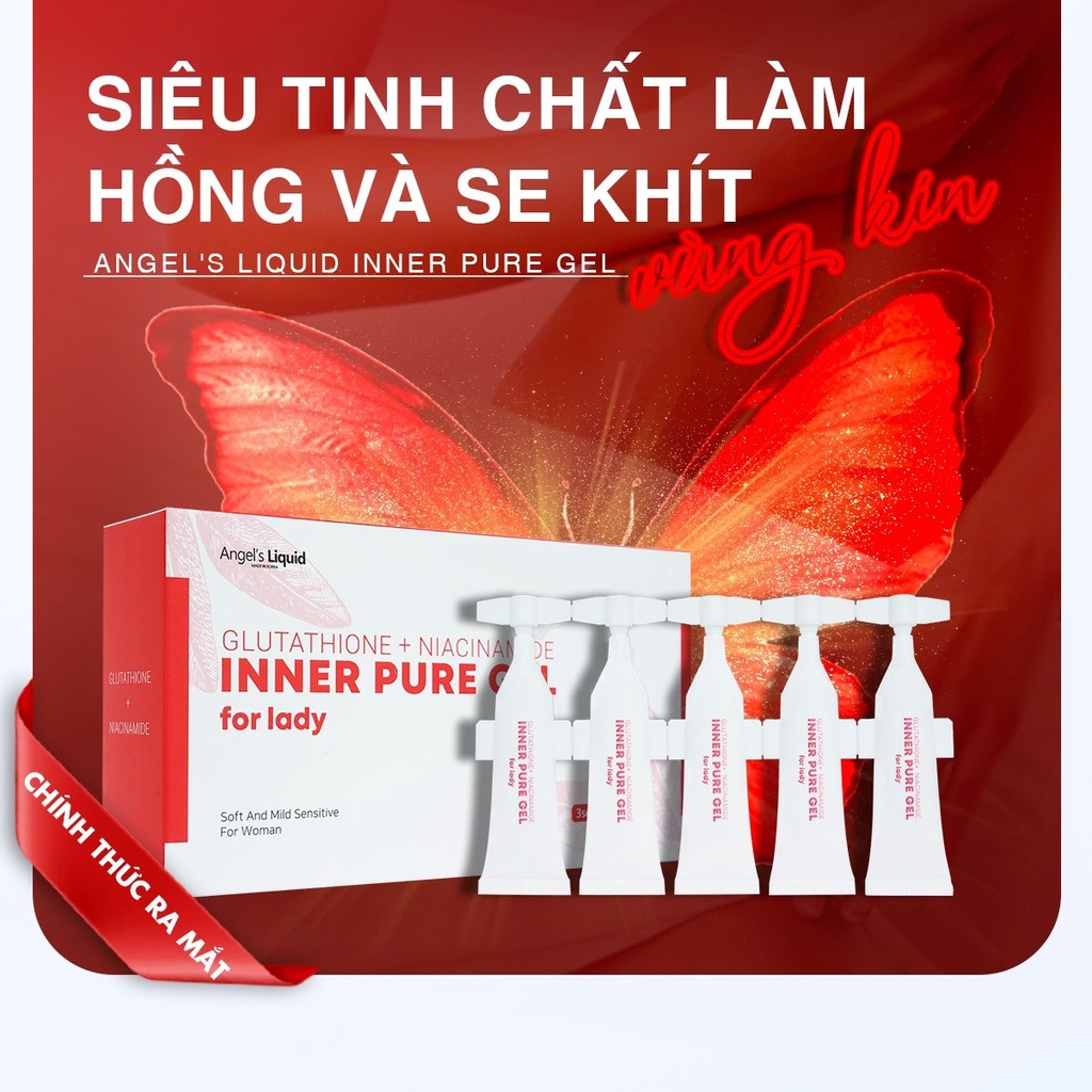 Siêu Tinh Chất Làm Hồng Se Khít Vùng Kín ANGEL'S LIQUID GLUTATHIONE PLUS NIACINAMIDE INNER PURE GEL 2ml