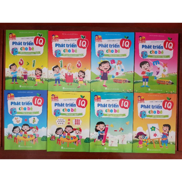 ✌ Phát triển IQ 8 quyển 8 chủ đề cho bé (4-5) (5-6) tuổi.
